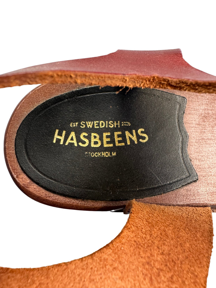 Swedish Hasbeens Leather Sandals - UK 4 - Think Vintage