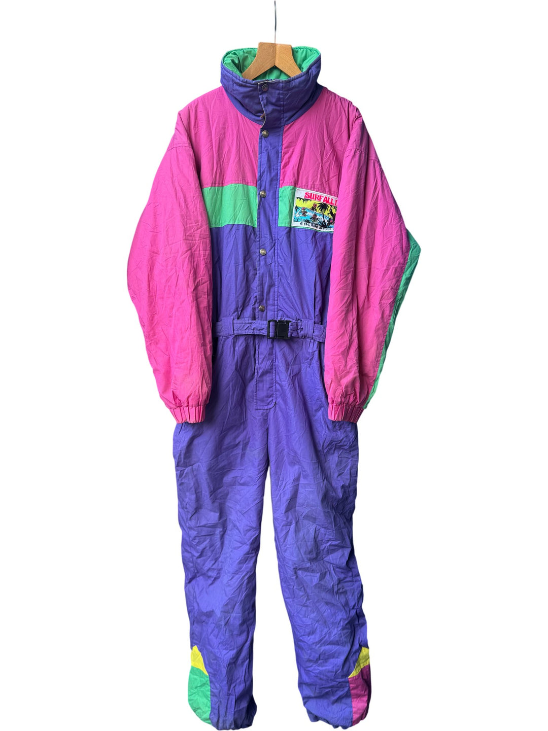 T&C Surf Designs Colourblock Ski Suit - M - Think Vintage ltd