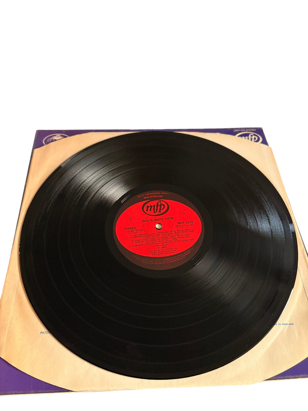 T. Rex Ride A White Swan Vinyl Record - Good - Think Vintage ltd