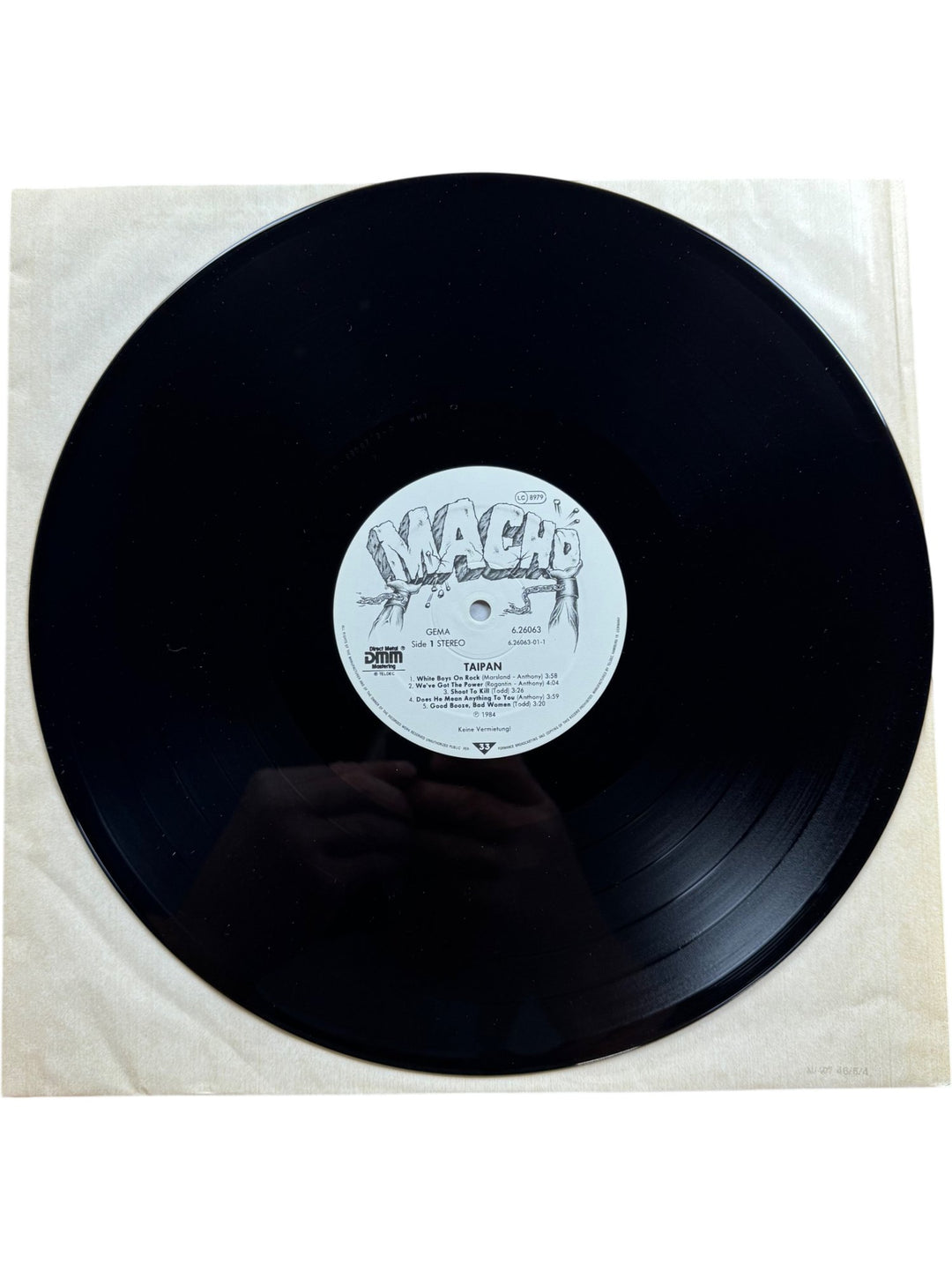Taipan Self-Titled Vinyl Record - Very Good