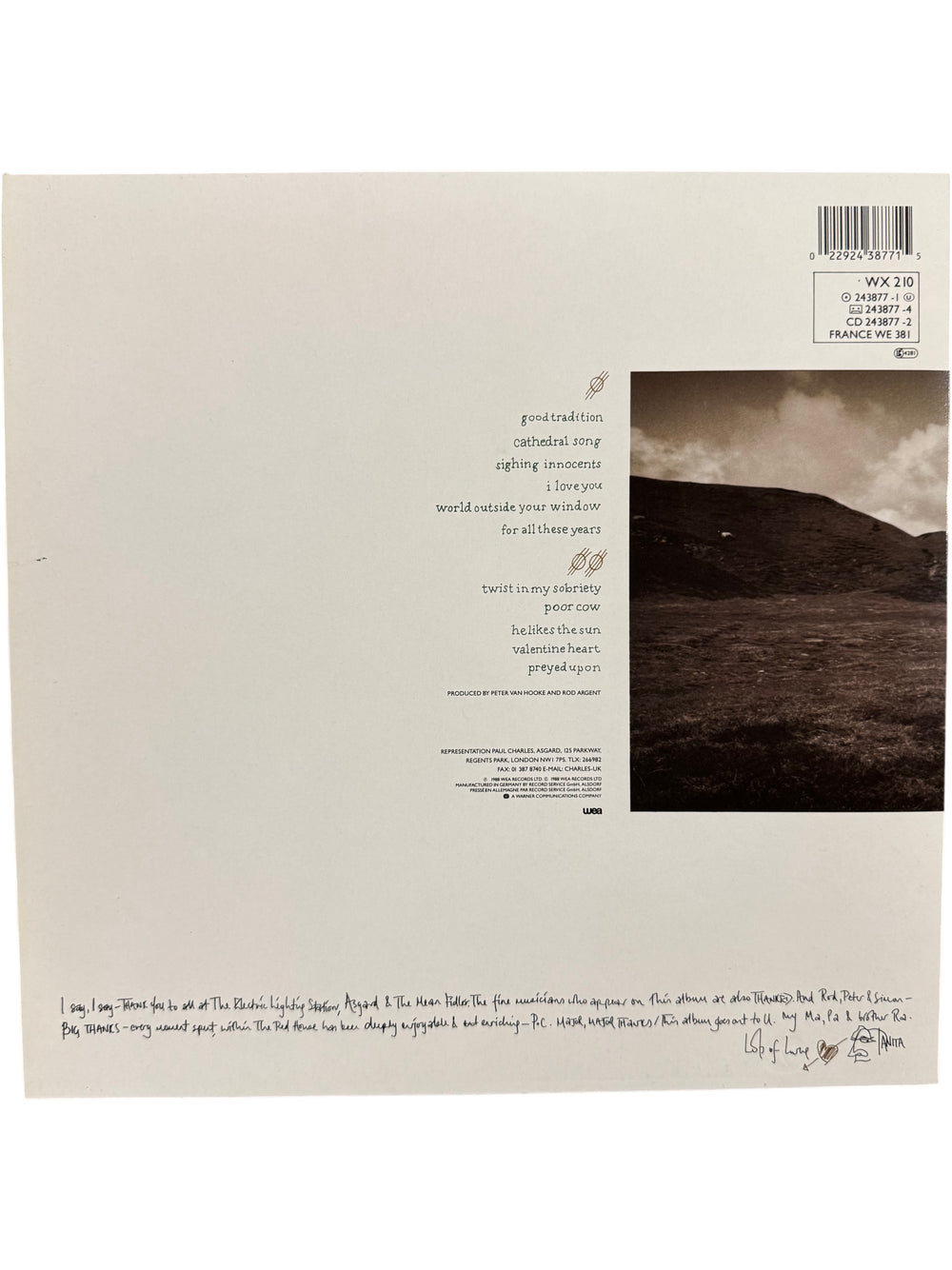 Tanita Tikaram Ancient Heart Vinyl Record - Think Vintage