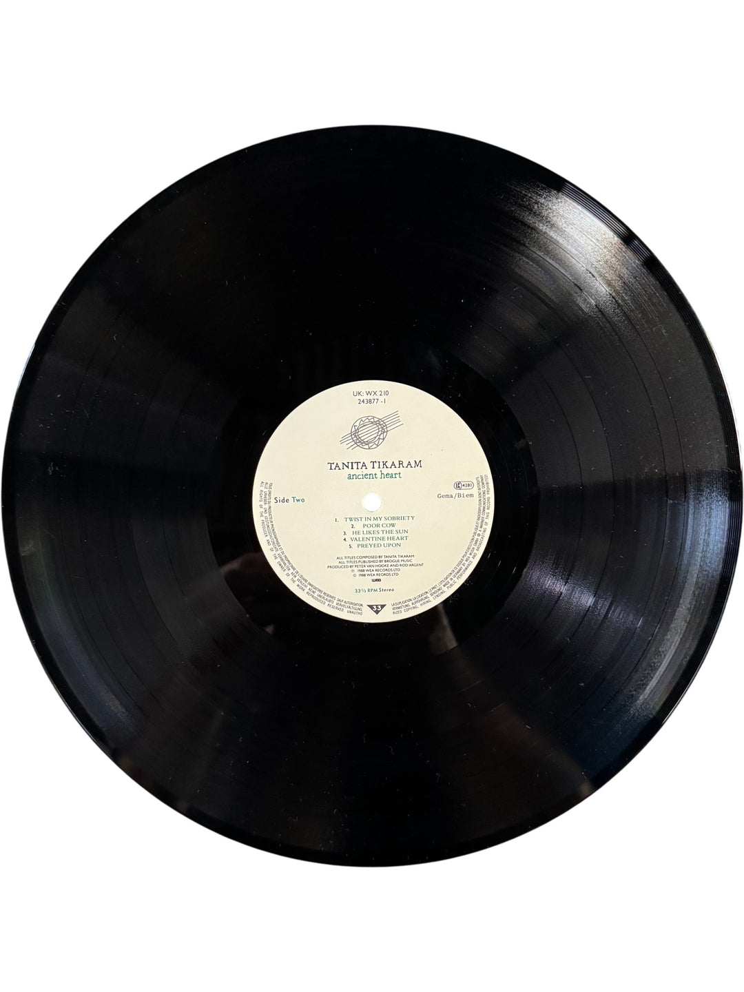 Tanita Tikaram Ancient Heart Vinyl Record - Think Vintage