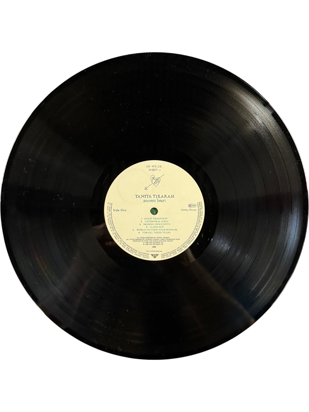 Tanita Tikaram Ancient Heart Vinyl Record - Think Vintage