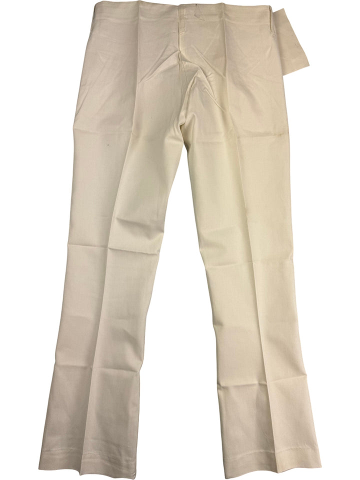 Tarleton White Flared Trousers - W30 L30 - Think Vintage ltd