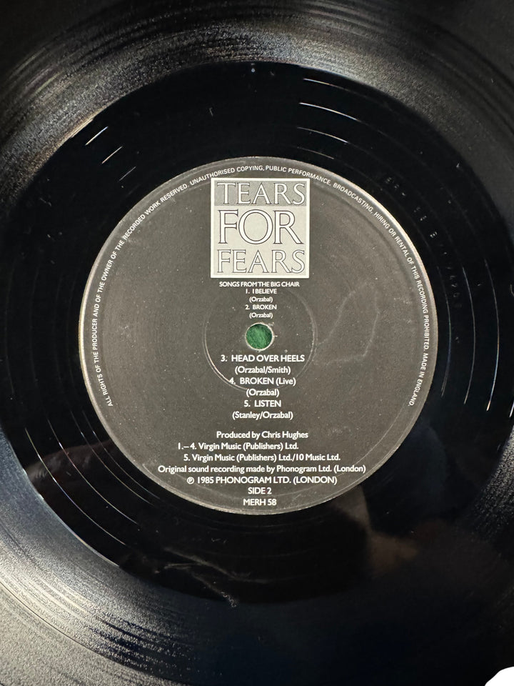 Tears For Fears Songs From The Big Chair Vinyl - Think Vintage