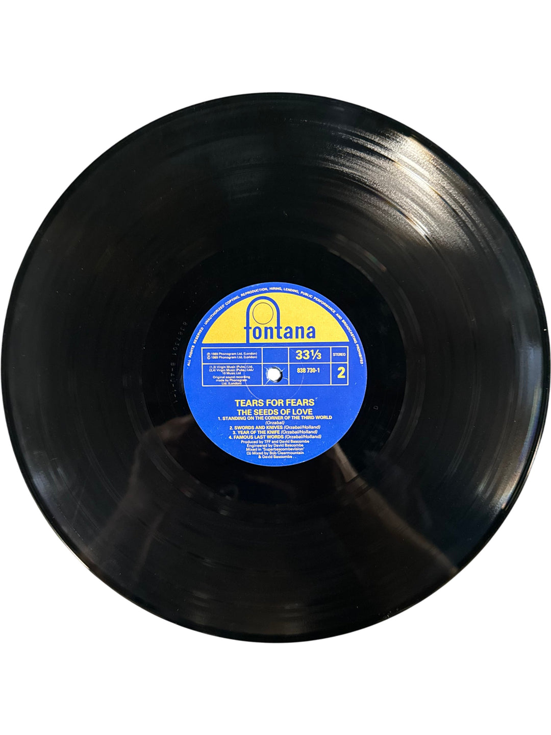 Tears for Fears The Seeds of Love Vinyl Album - Think Vintage