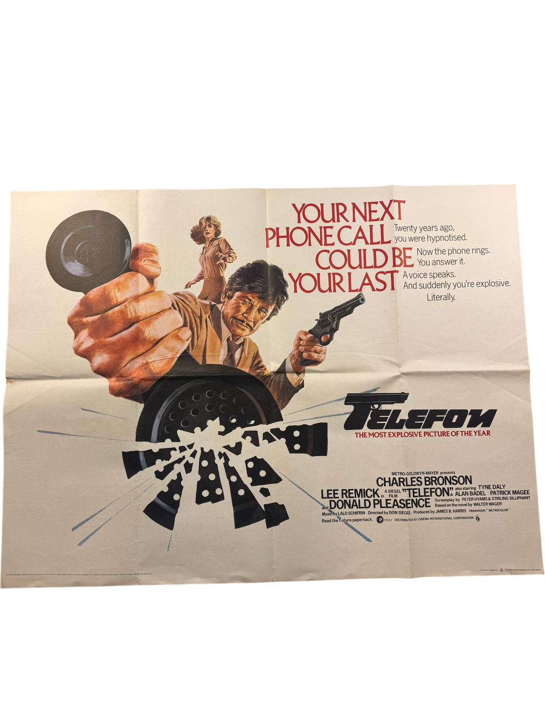 Telefon Original 1970s US One Sheet Poster Charles Bronson Thriller - Think Vintage