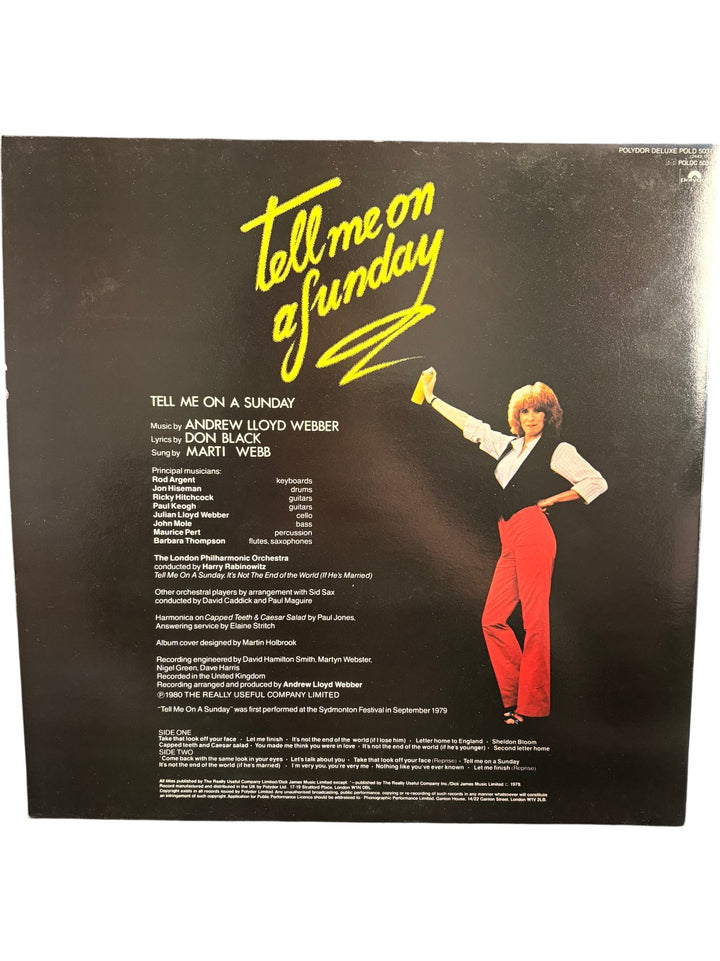 Tell Me On A Sunday LP Album - Good - Think Vintage ltd