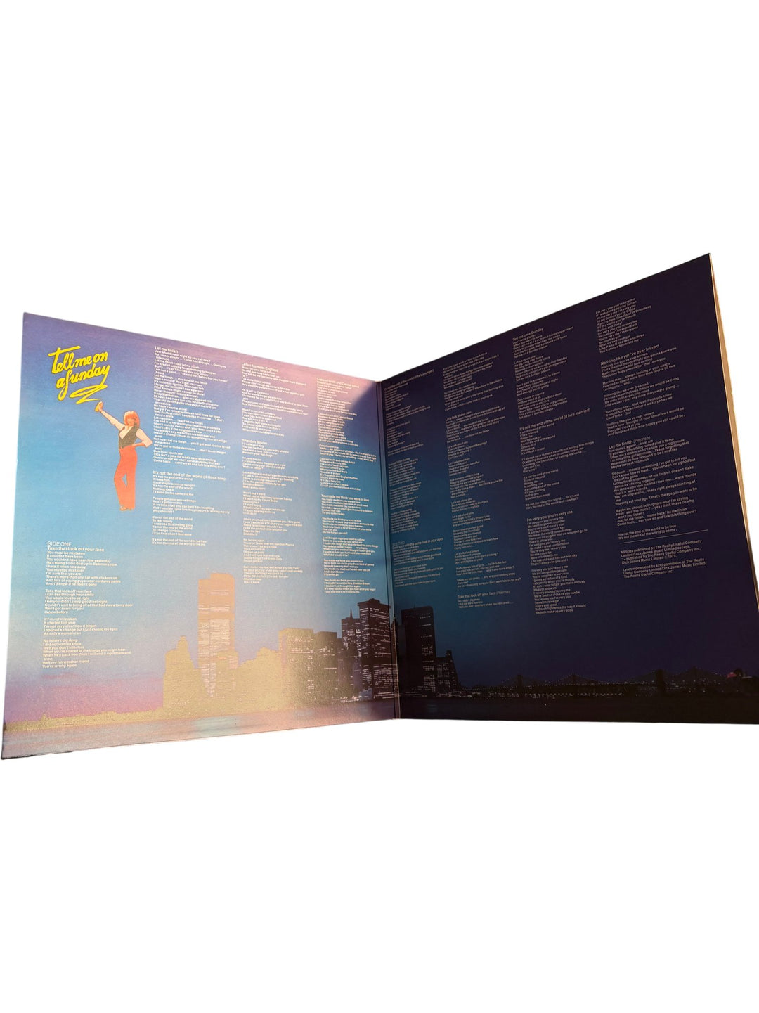 Tell Me On A Sunday LP Album - Good - Think Vintage ltd
