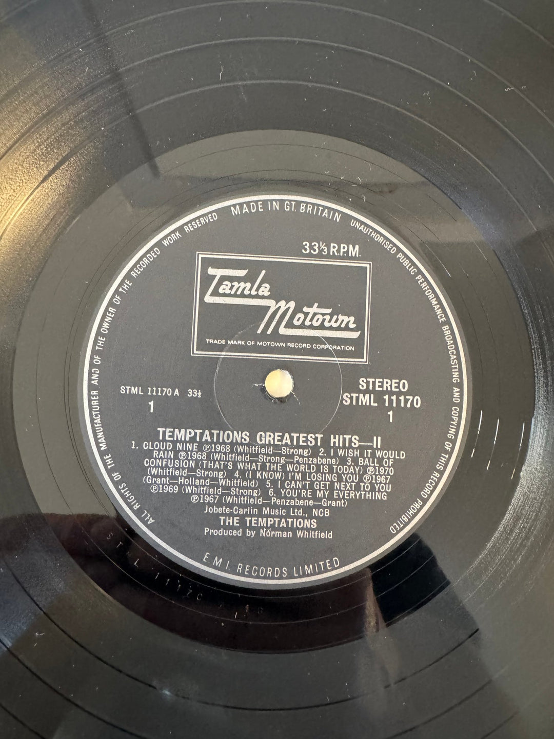 Temptations Greatest Hits II Vinyl - Very Good - Think Vintage ltd