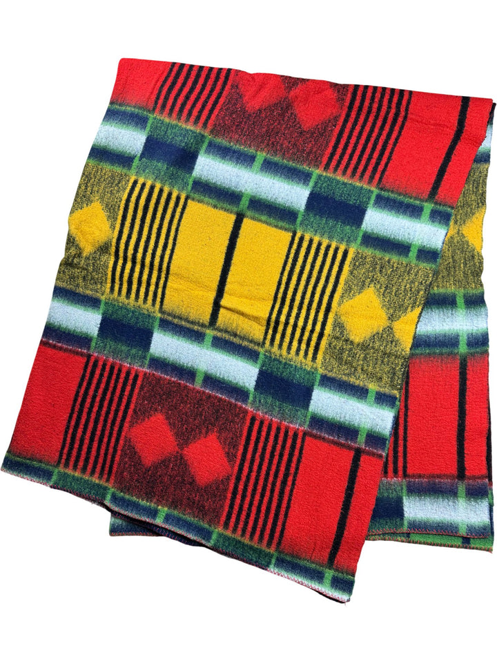 Tetem Multicolor Patterned Blanket - Think Vintage ltd