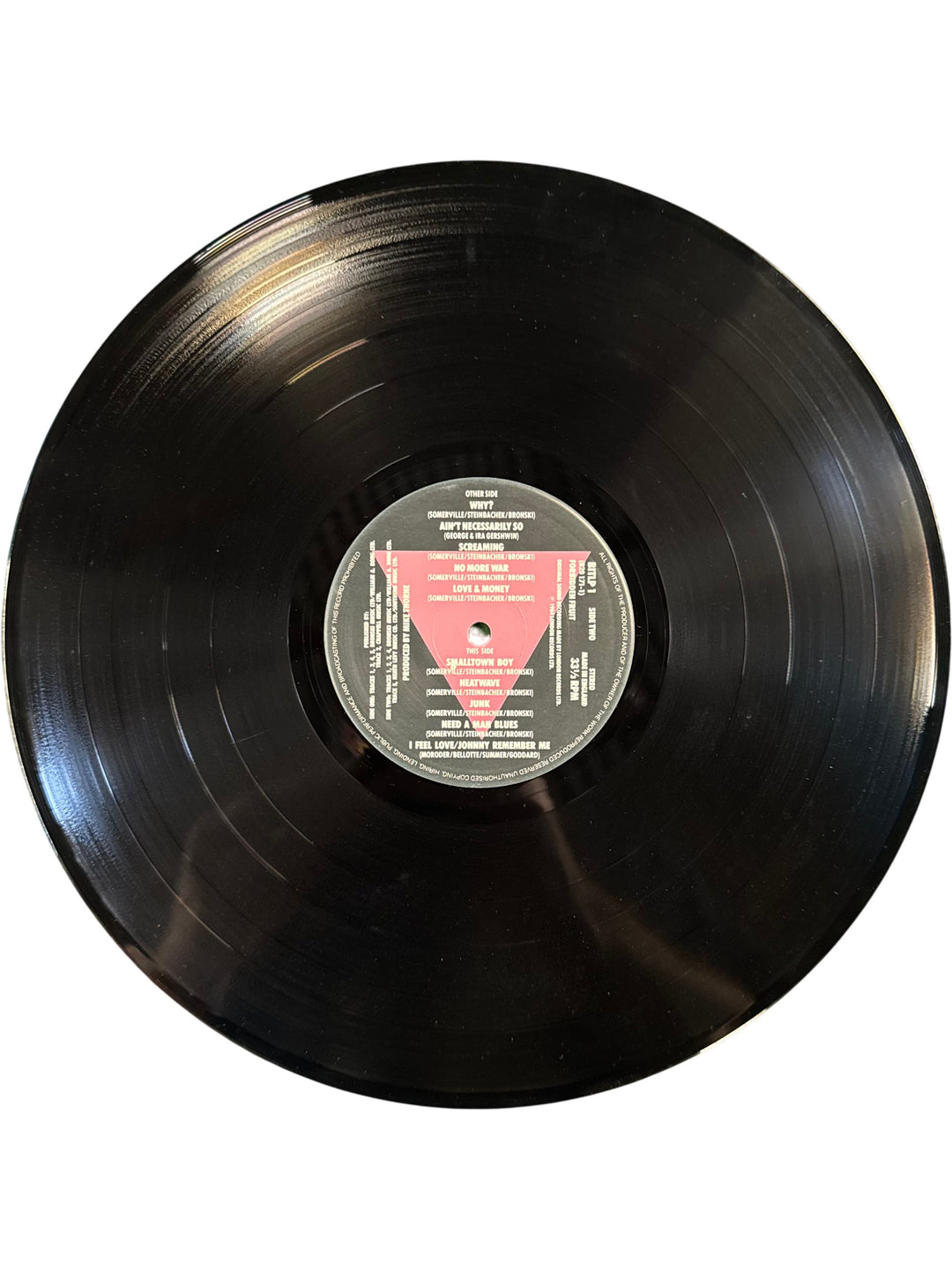 The Age Of Consent Vinyl Record By Bronski Beat - Think Vintage