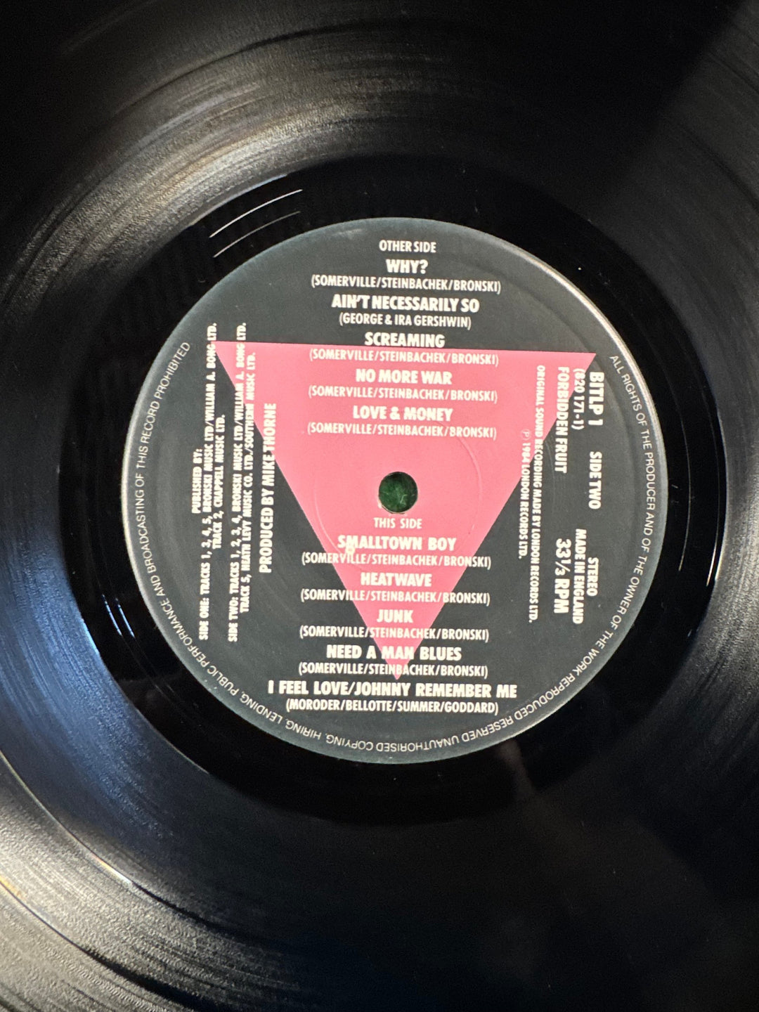 The Age Of Consent Vinyl Record By Bronski Beat - Think Vintage Online Ltd