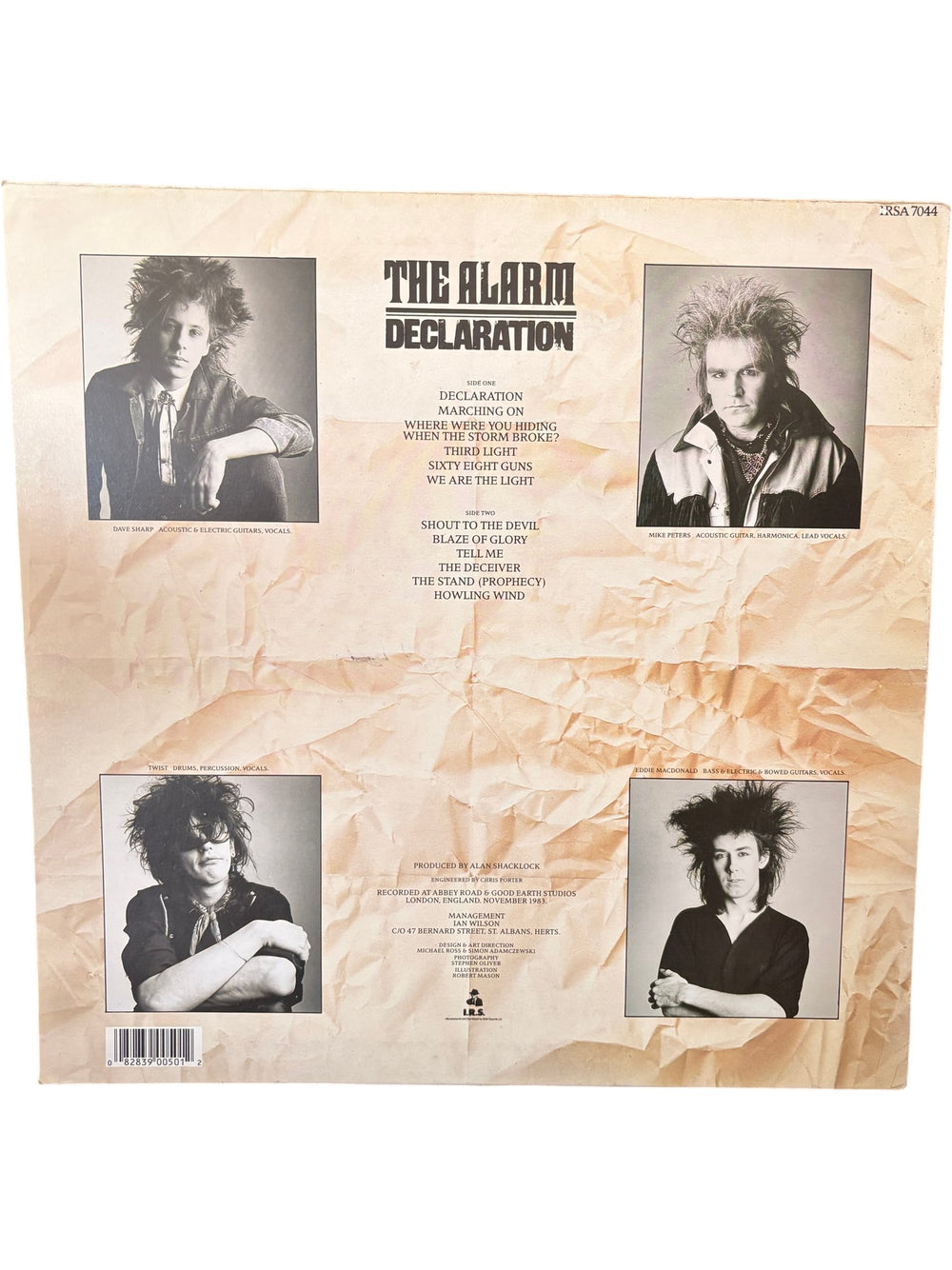 The Alarm Declaration Vinyl Record - Fair - Think Vintage ltd