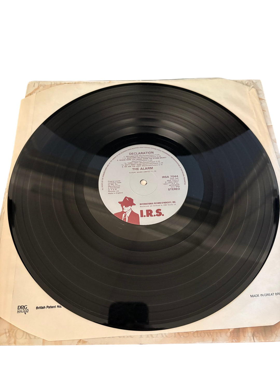 The Alarm Declaration Vinyl Record - Fair - Think Vintage ltd