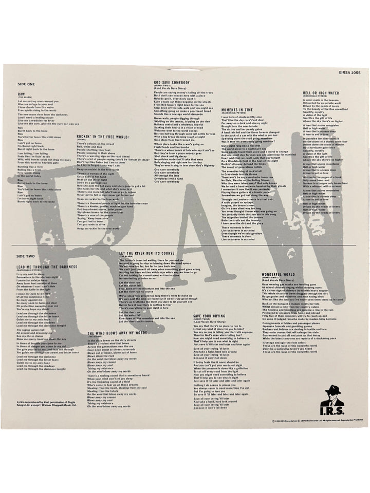 The Alarm Raw 1991 Vinyl Album - Think Vintage ltd