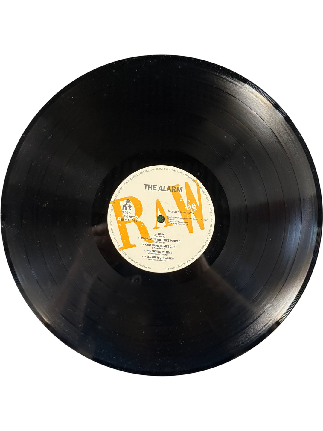 The Alarm Raw 1991 Vinyl Album - Think Vintage ltd