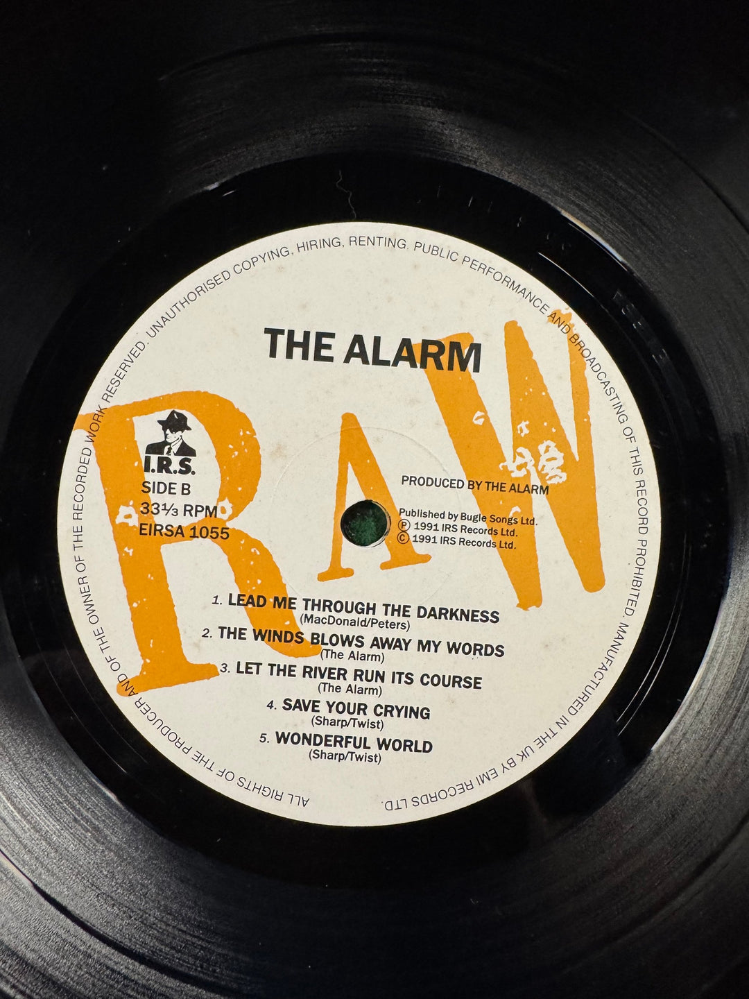 The Alarm Raw 1991 Vinyl Album - Think Vintage ltd
