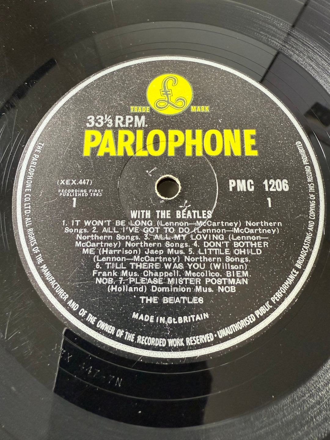 The Beatles 'With The Beatles' Vinyl Album - Think Vintage