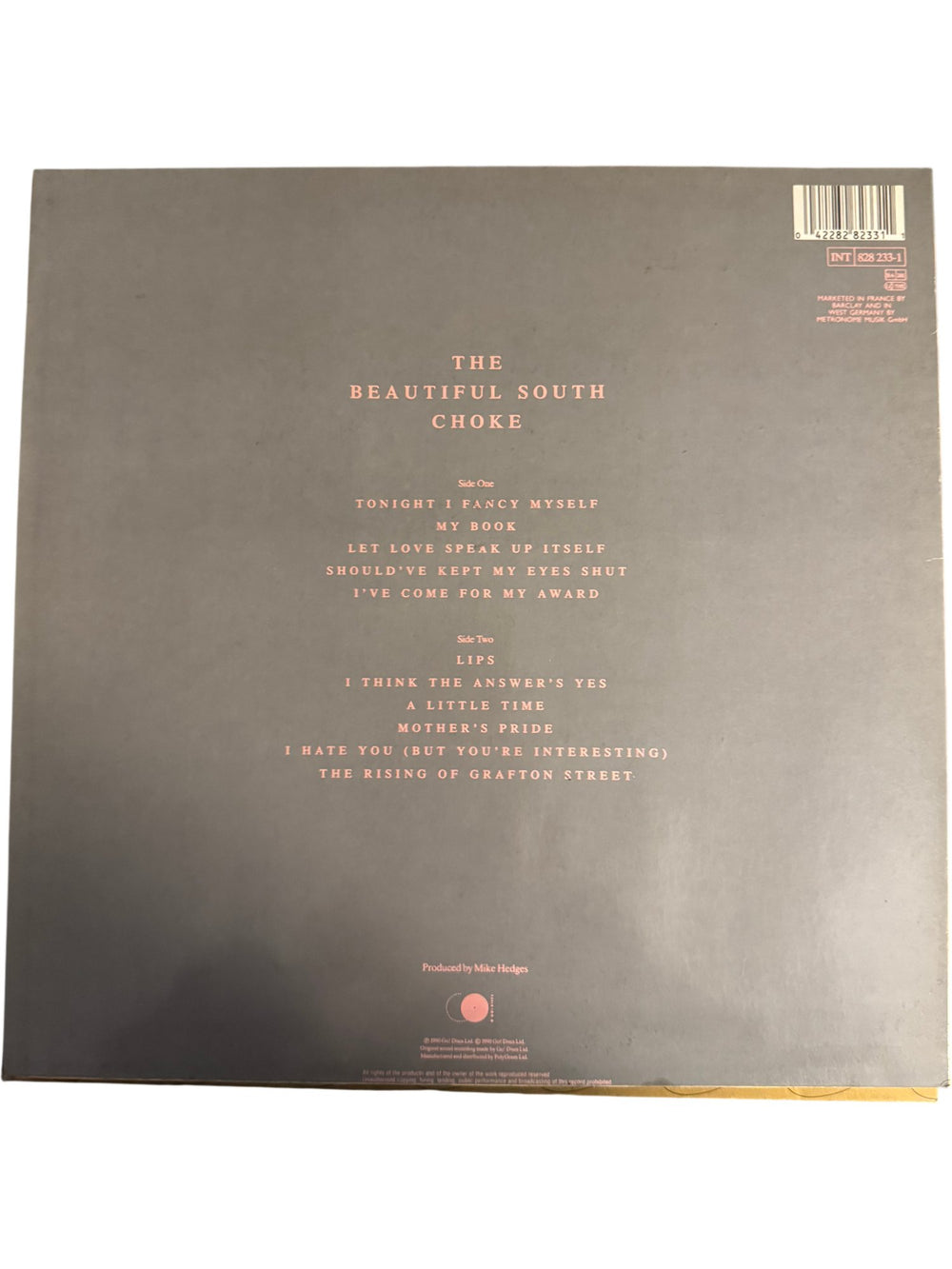 The Beautiful South Choke Vinyl Record - Good - Think Vintage ltd