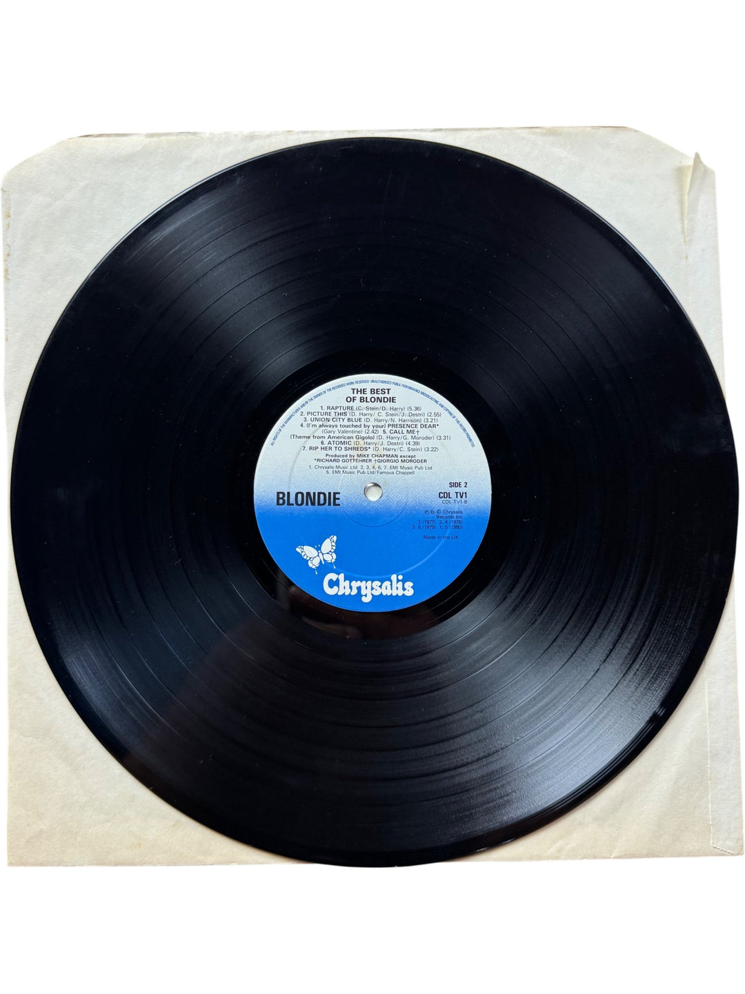 The Best Of Blondie Vinyl Album - Very Good