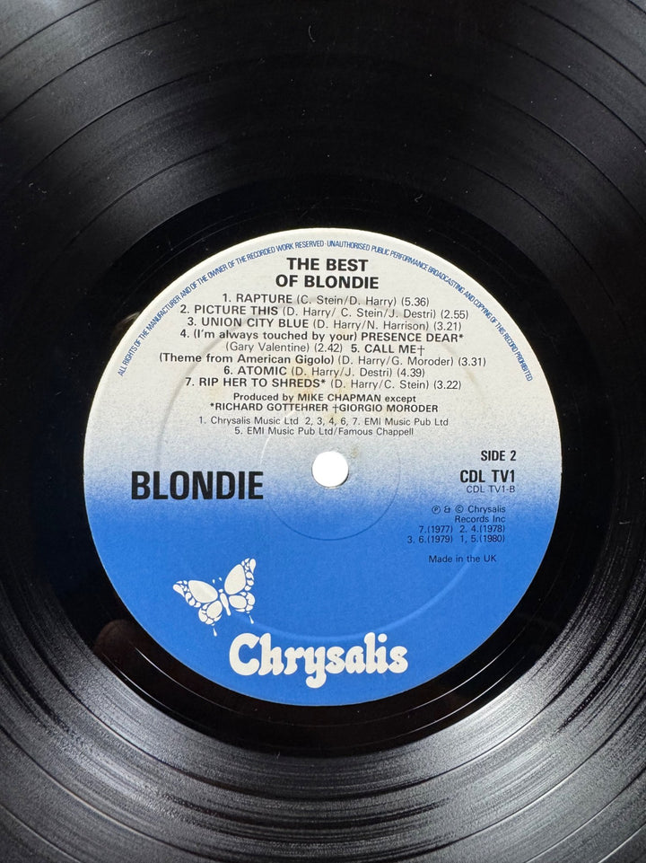 The Best Of Blondie Vinyl Album - Very Good