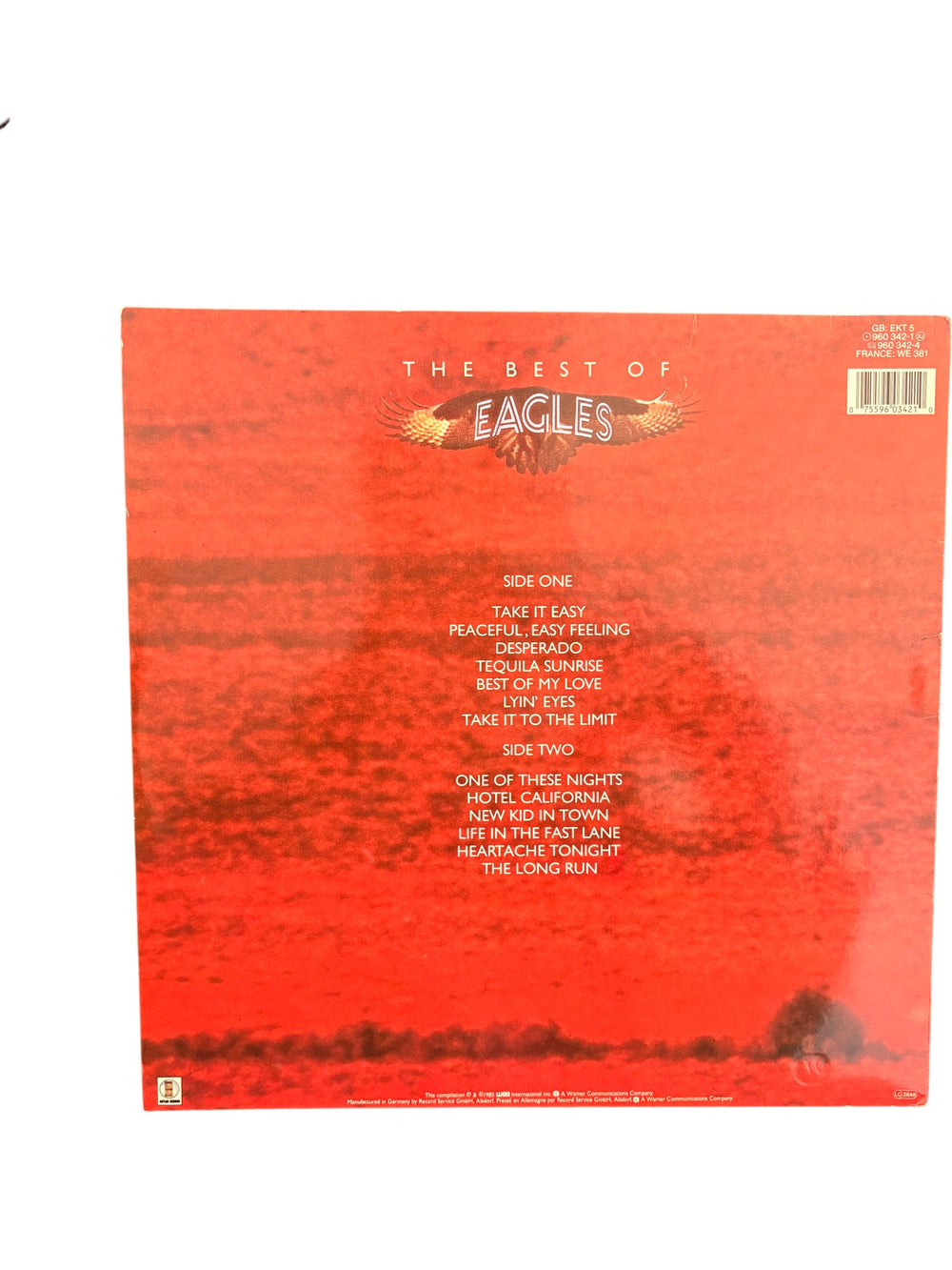 The Best Of Eagles Vinyl Record - Good - Think Vintage ltd
