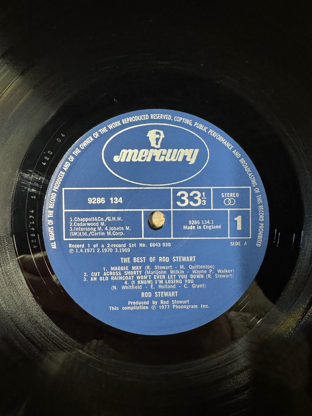 The Best Of Rod Stewart Vinyl Record - Very Good+