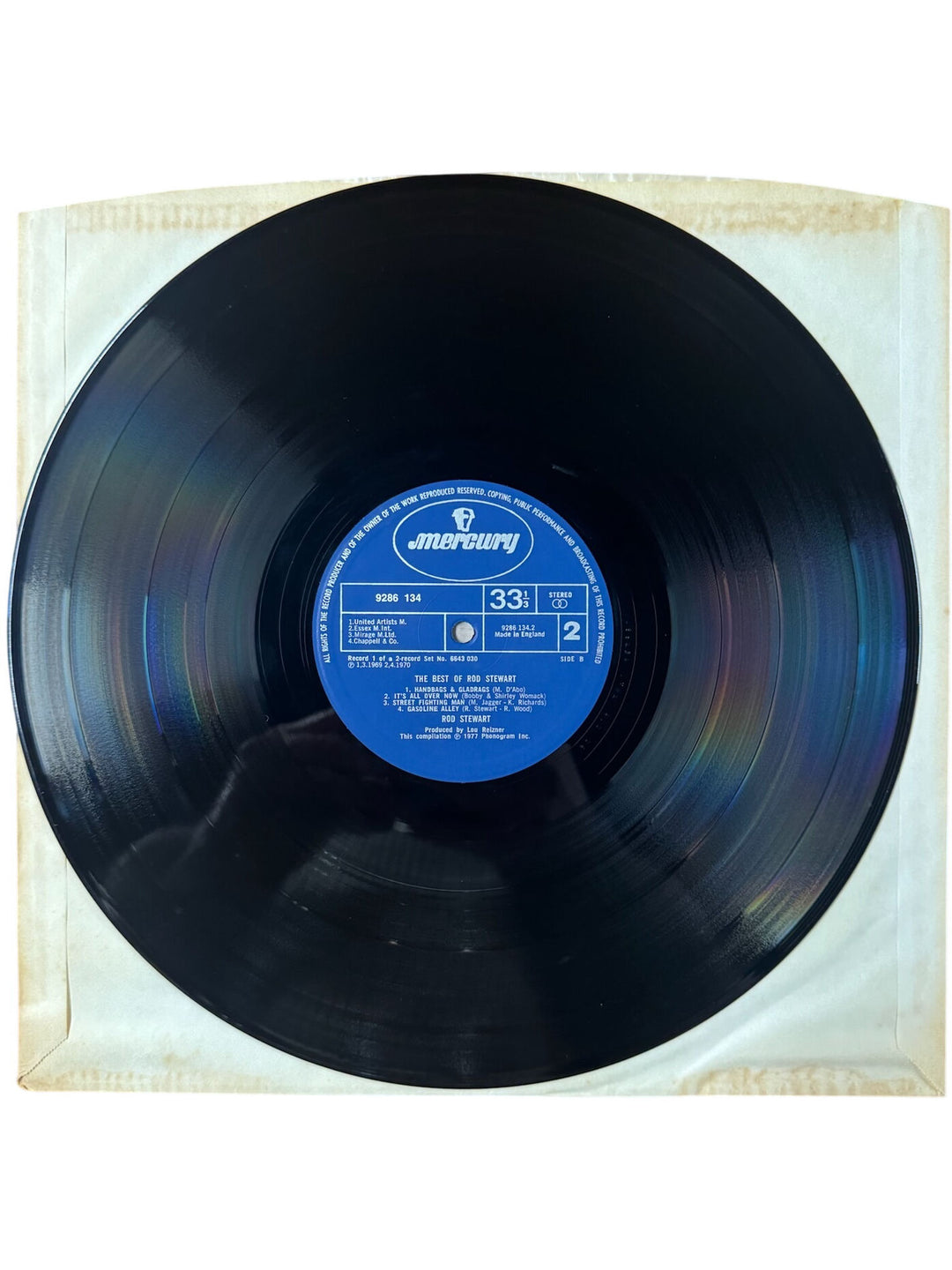 The Best Of Rod Stewart Vinyl Record - Very Good+