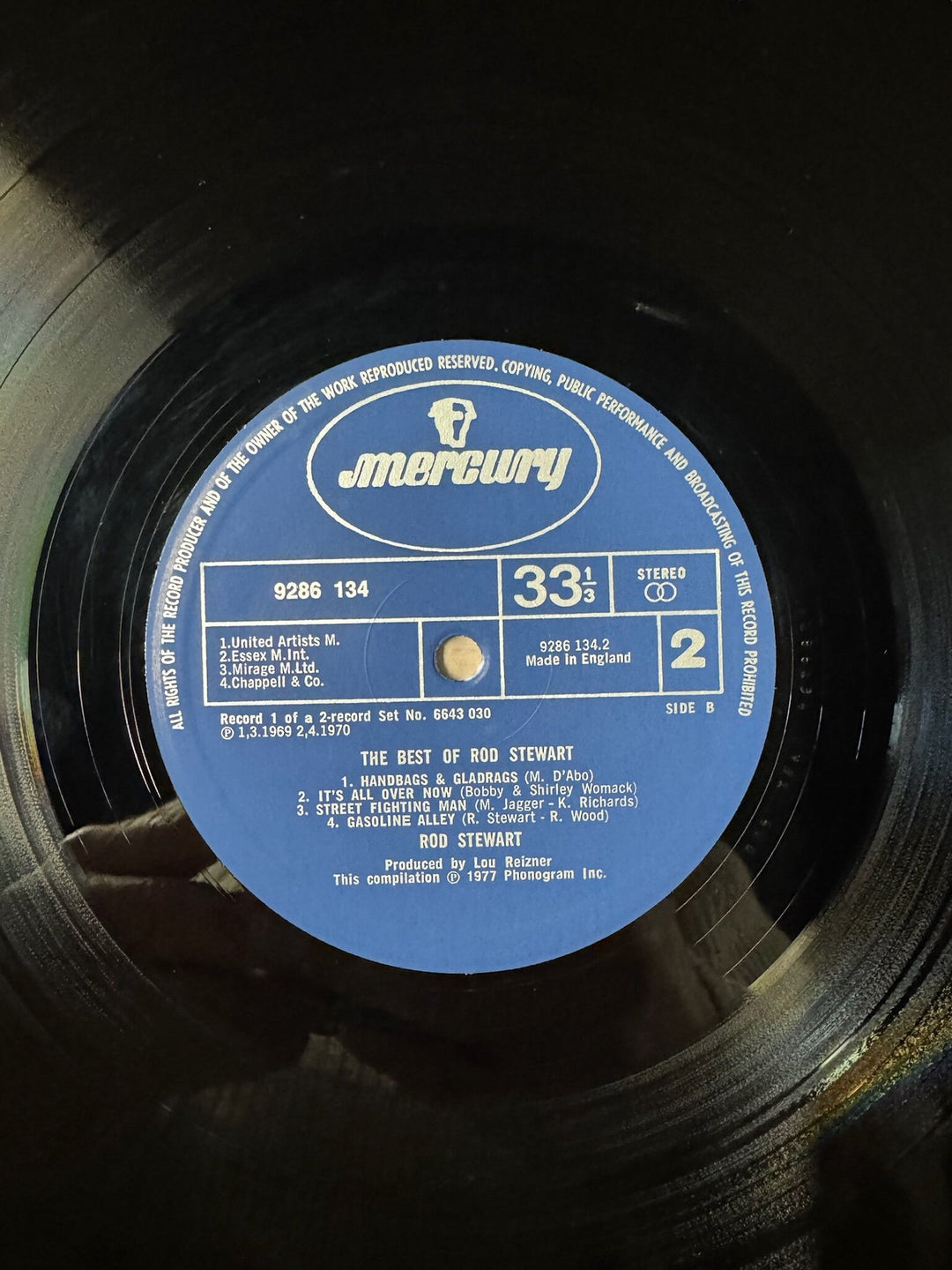 The Best Of Rod Stewart Vinyl Record - Very Good+