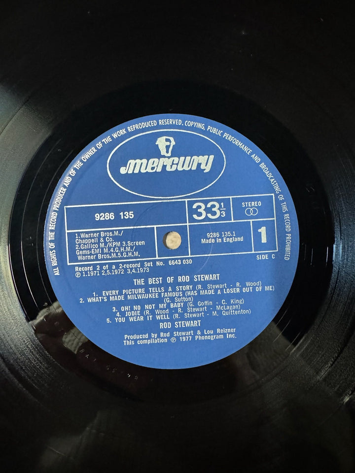 The Best Of Rod Stewart Vinyl Record - Very Good+