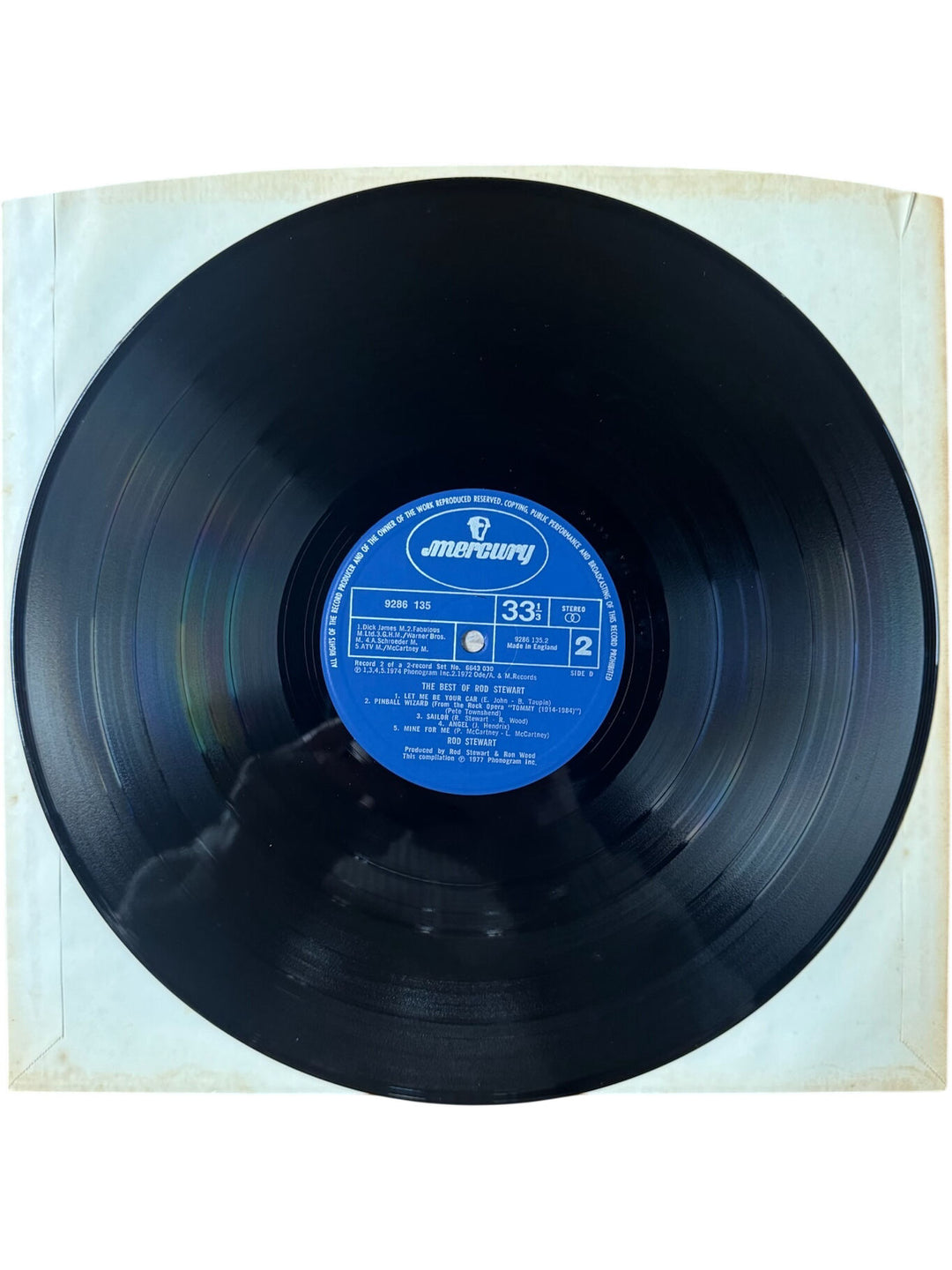 The Best Of Rod Stewart Vinyl Record - Very Good+