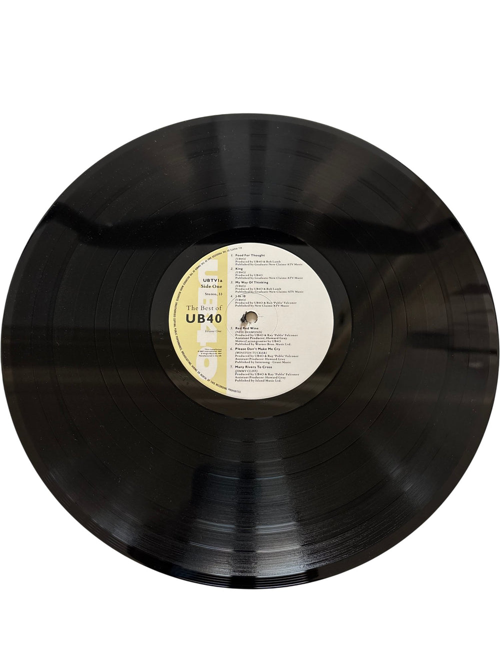 The Best Of UB40 Volume One Vinyl - Good - Think Vintage ltd