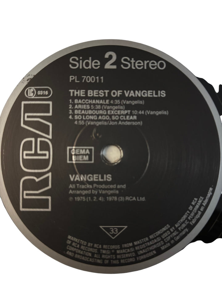 The Best Of Vangelis Vinyl - NM/Mint - Think Vintage ltd