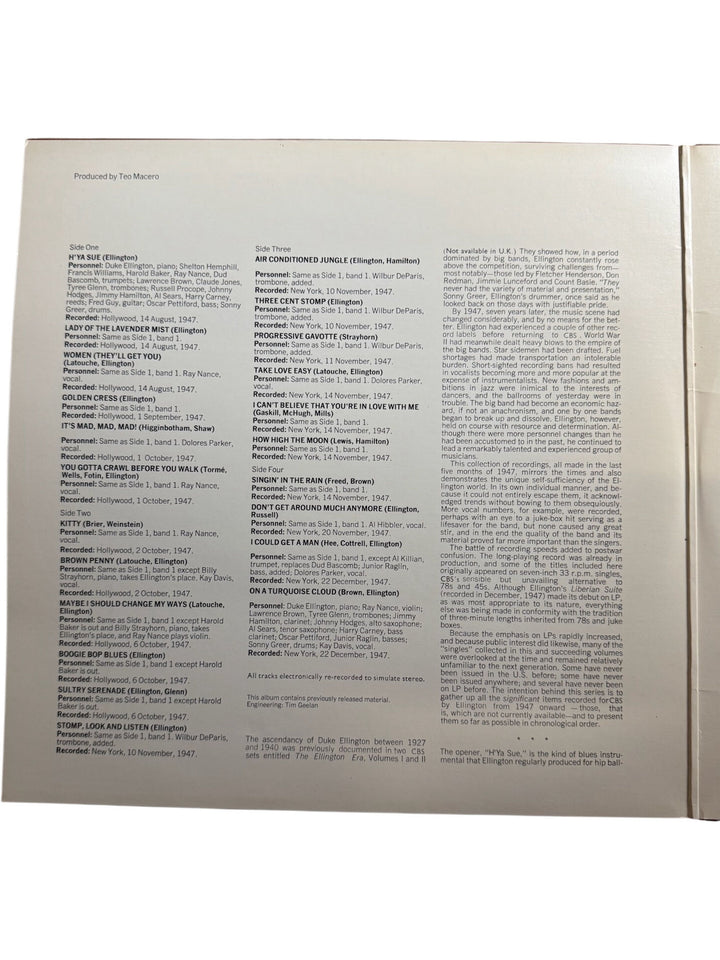 The Duke Edward Kennedy Ellington Vinyl Record - Very Good+