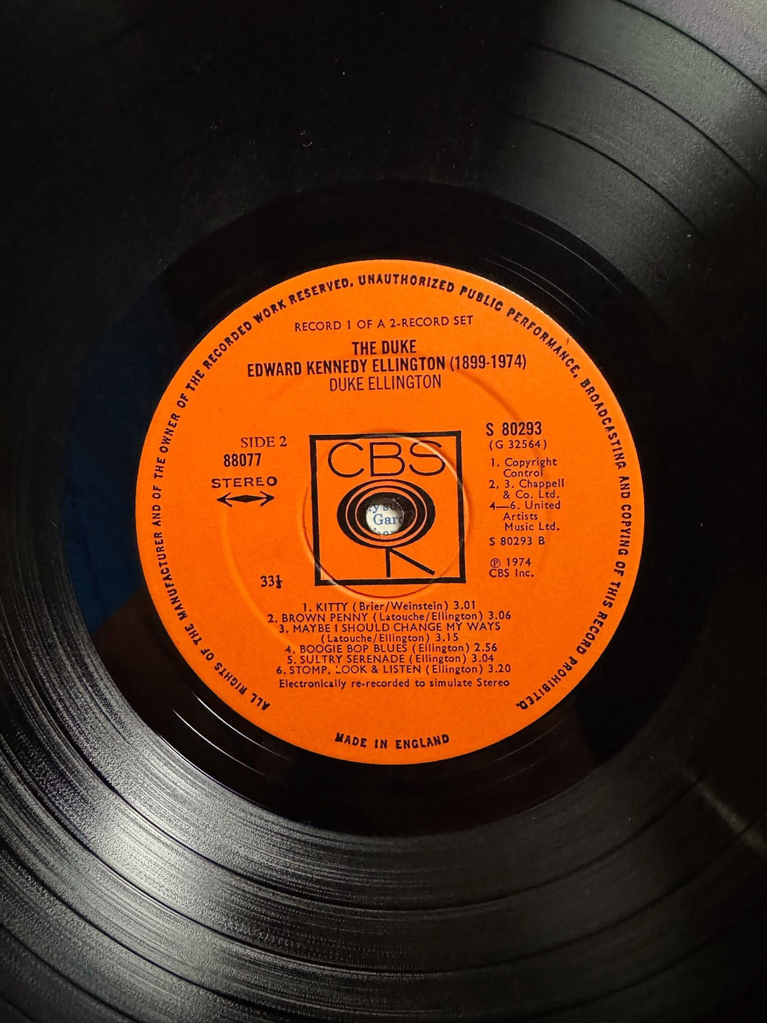 The Duke Edward Kennedy Ellington Vinyl Record - Very Good+
