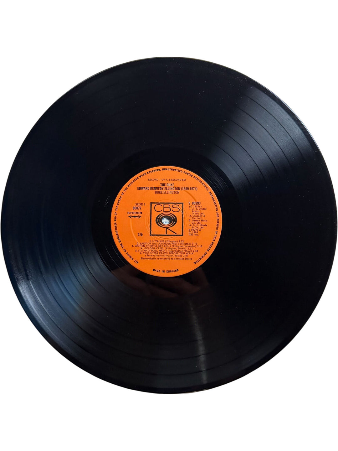 The Duke Edward Kennedy Ellington Vinyl Record - Very Good+