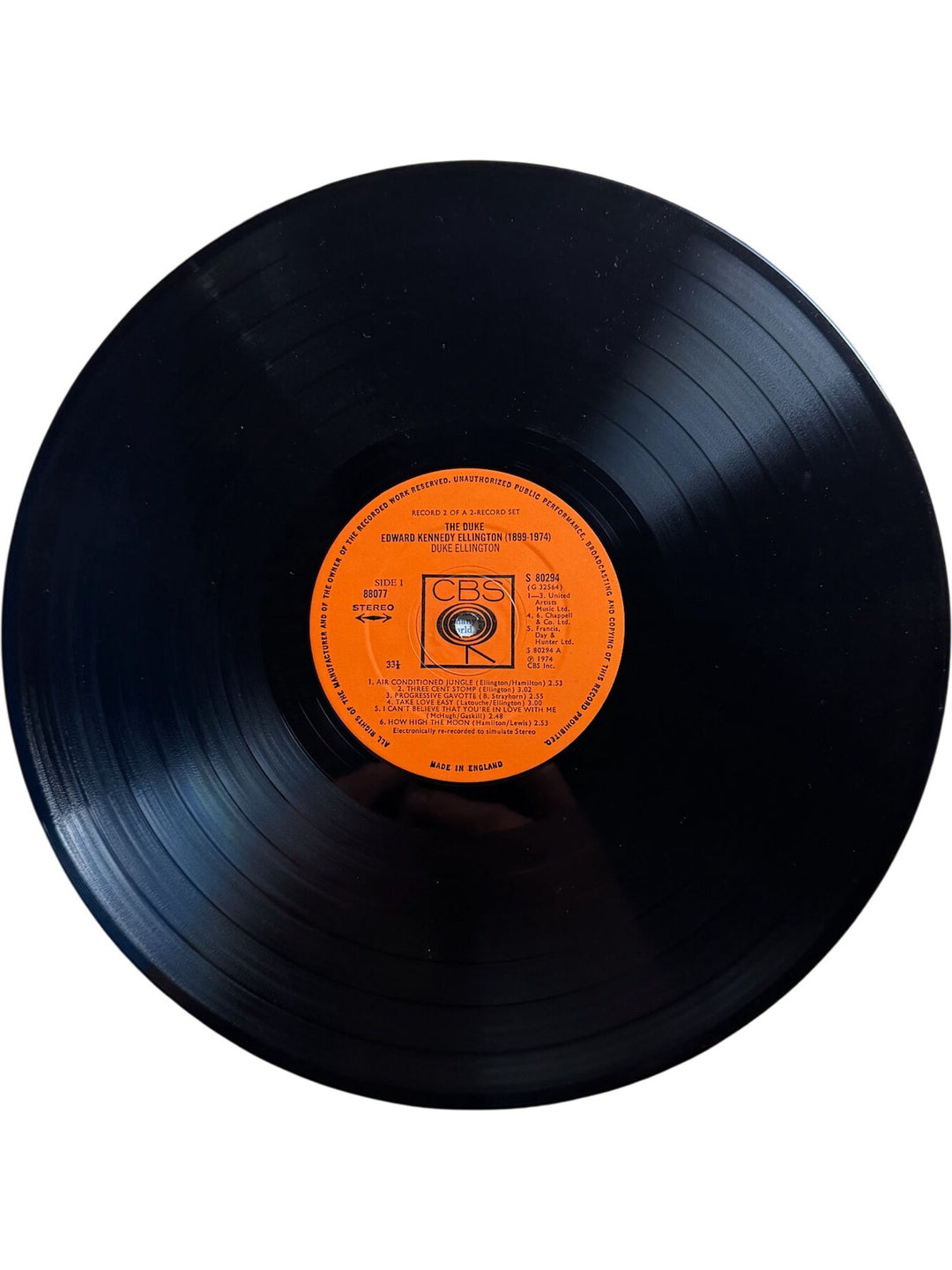 The Duke Edward Kennedy Ellington Vinyl Record - Very Good+