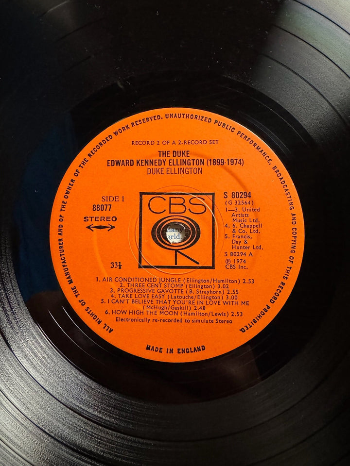 The Duke Edward Kennedy Ellington Vinyl Record - Very Good+