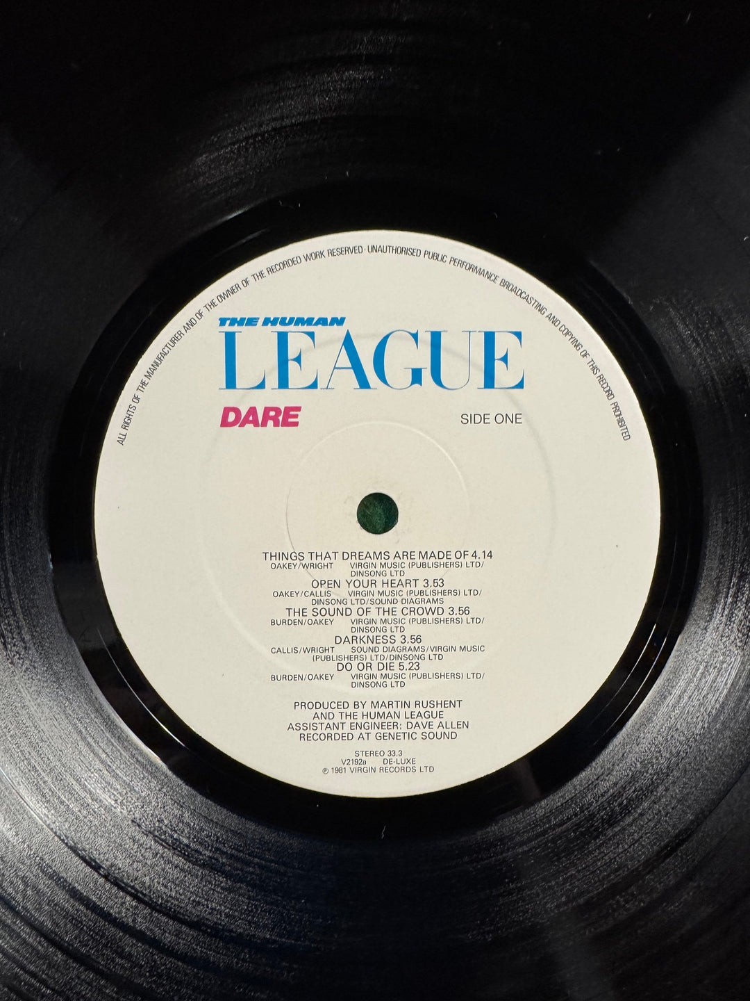 The Human League Dare LP Record - Think Vintage