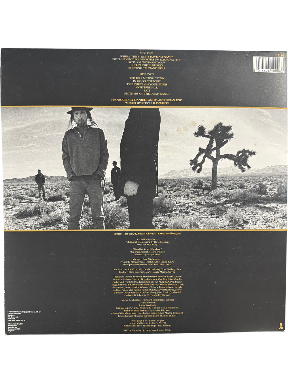 The Joshua Tree Vinyl Album - Think Vintage