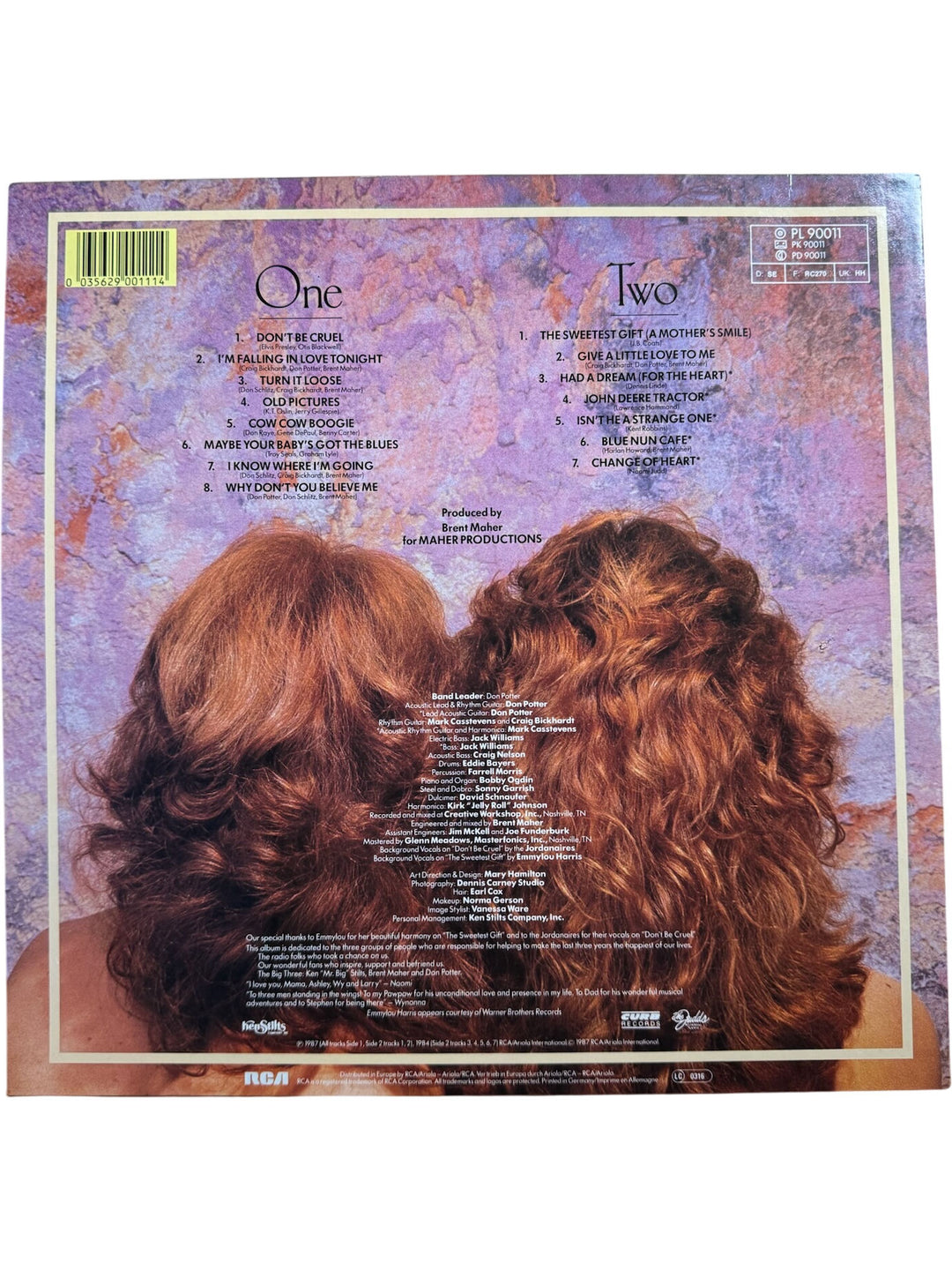 The Judds Give A Little Love Vinyl Album - Very Good+