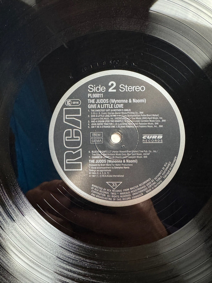 The Judds Give A Little Love Vinyl Album - Very Good+