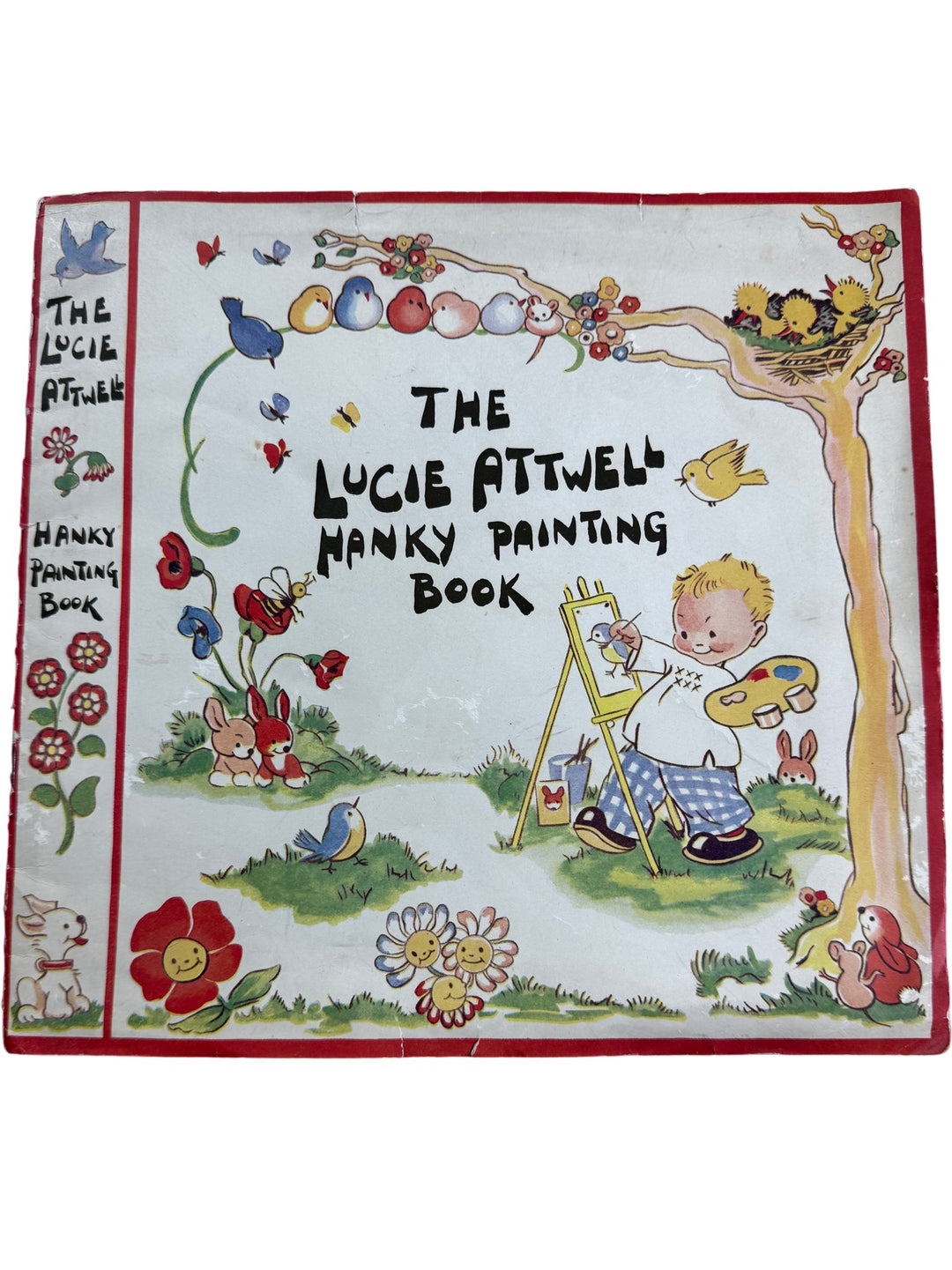 The Lucie Attwell Hanky Painting Book Vintage Collectable - Think Vintage ltd