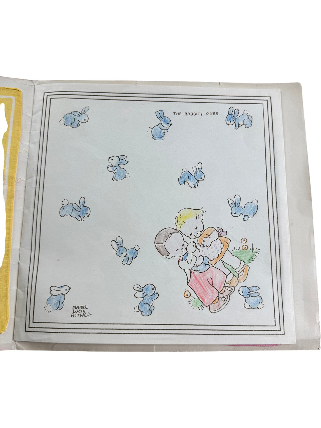 The Lucie Attwell Hanky Painting Book Vintage Collectable - Think Vintage ltd