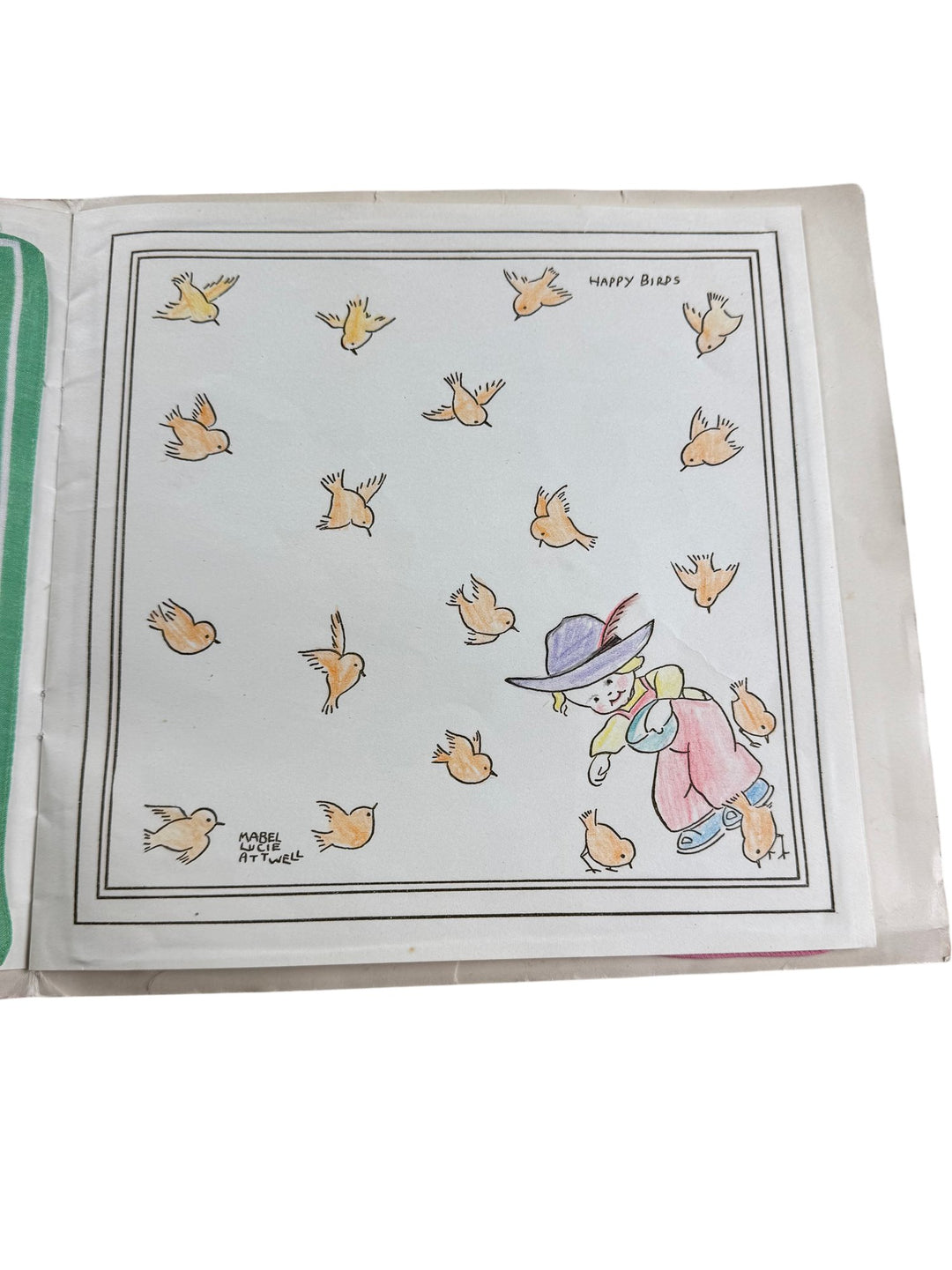 The Lucie Attwell Hanky Painting Book Vintage Collectable - Think Vintage ltd