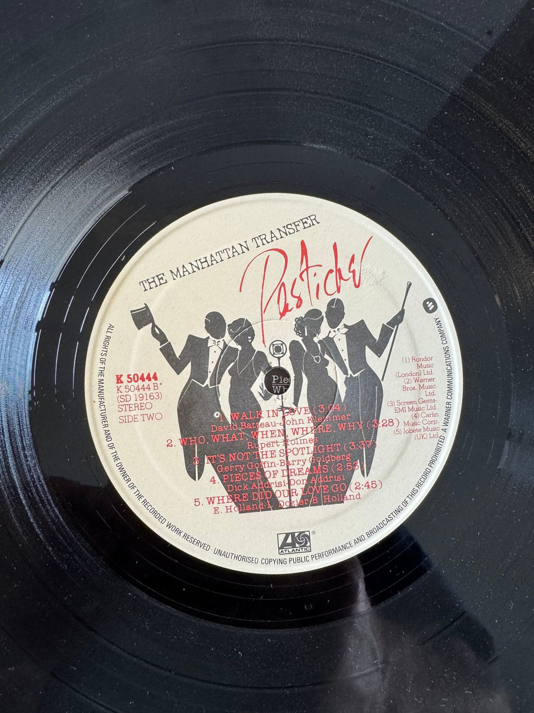 The Manhattan Transfer Pastiche LP Record - Good - Think Vintage ltd