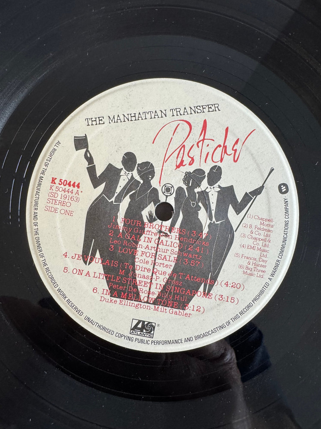 The Manhattan Transfer Pastiche LP Record - Good - Think Vintage ltd
