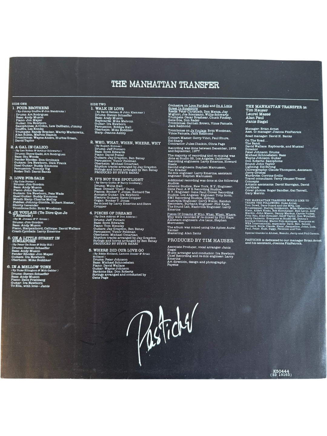 The Manhattan Transfer Pastiche LP Record - Good - Think Vintage ltd
