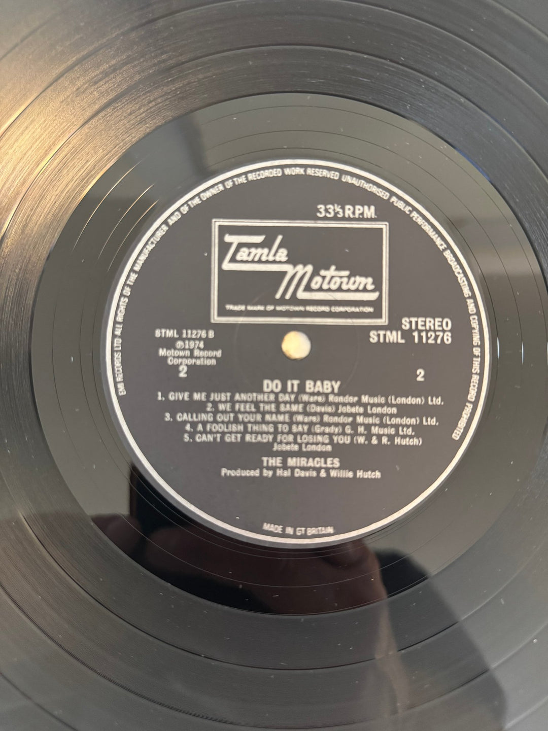 The Miracles Do It Baby Album - Think Vintage ltd